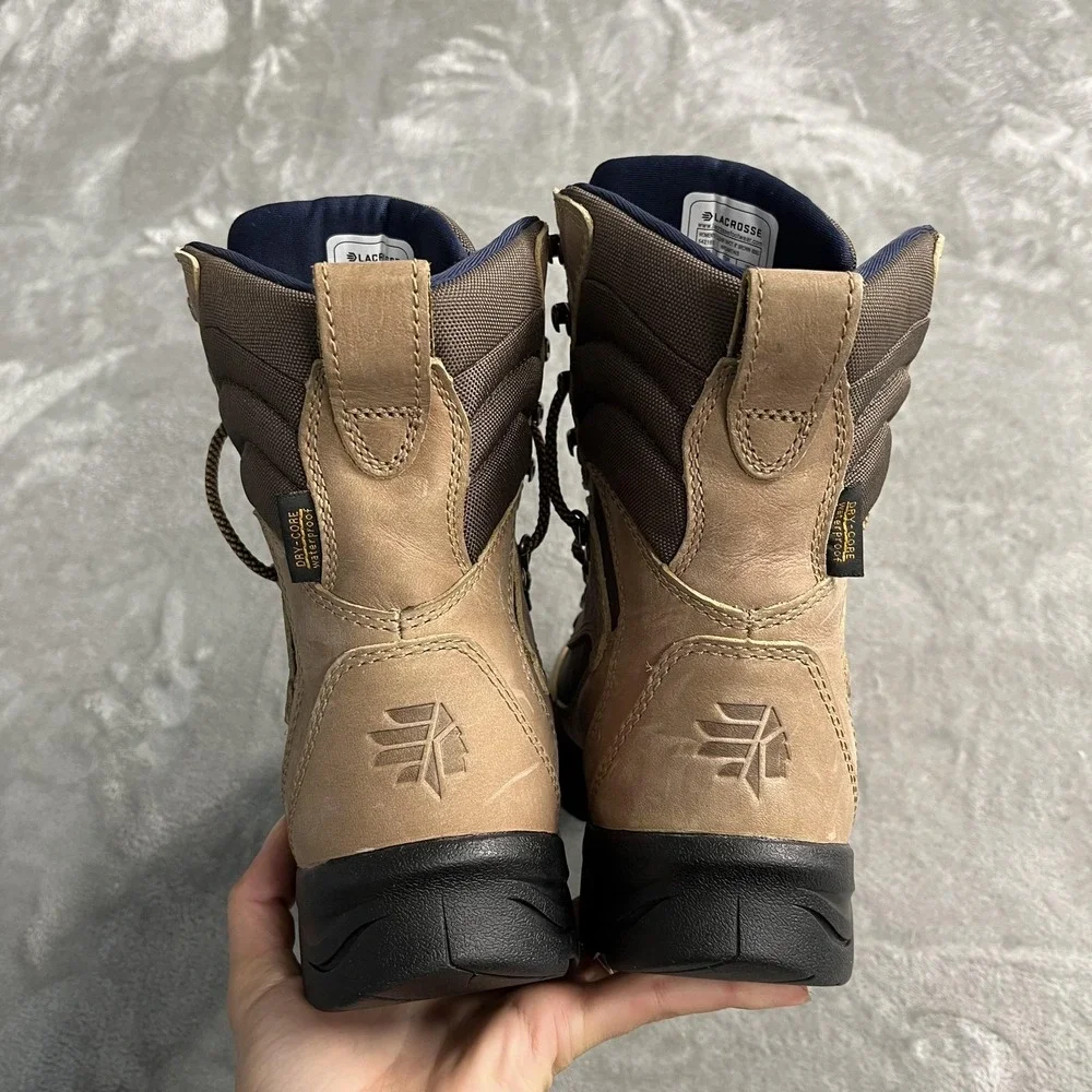 LaCrosse Boots Womens Size 8.5 Brown Clear Shot 800G Waterproof Insulated Snow